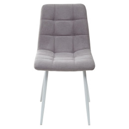 Стул CHILLI UF860-08B серый, ткань / белый каркас М-City