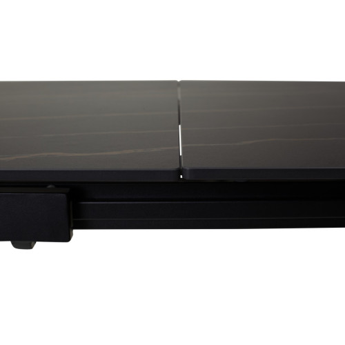 Стол CORNER 120 MATT GOLDEN BLACK SINTERED STONE / BLACK М-City