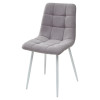 Стул CHILLI UF860-08B серый, ткань / белый каркас М-City