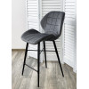 Полубарный стул MARCEL BLUVEL-14 GREY (H=65cm), велюр М-City