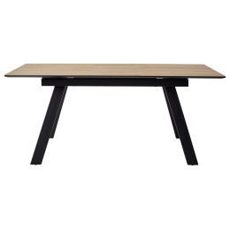 Стол Морис 140 Темный дуб, керамика / черный каркас М-City