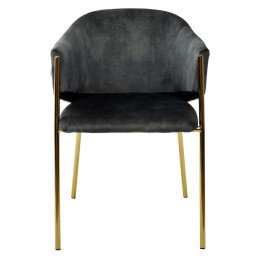 Стул DILL PK6015-21 (VBP221) античный болотный, велюр/ золотой каркас, М-City