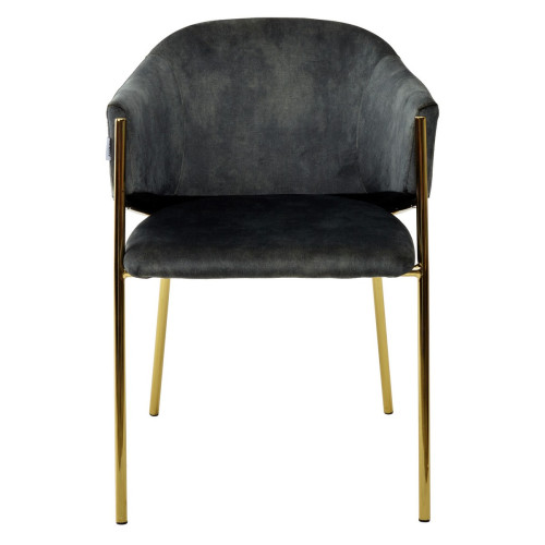 Стул DILL PK6015-21 (VBP221) античный болотный, велюр/ золотой каркас, М-City