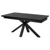 Стол ALTO 160 NERO KL-116 Черный мрамор матовый, итальянская керамика/ черный каркас М-City