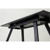 Стол Морис 140 ДАРК, стекло / черный каркас М-City