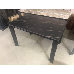 Стол CORNER 120 MATT GOLDEN BLACK SINTERED STONE / BLACK М-City