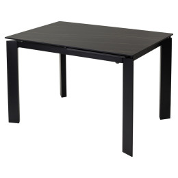 Стол CORNER 120 MATT GOLDEN BLACK SINTERED STONE / BLACK М-City