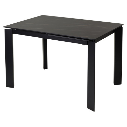 Стол CORNER 120 MATT GOLDEN BLACK SINTERED STONE / BLACK М-City
