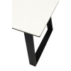 Стол Франк 180 Слоновая кость, керамика / черный каркас М-City