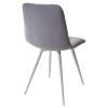 Стул CHILLI-Q серый #27, велюр / белый каркас М-City