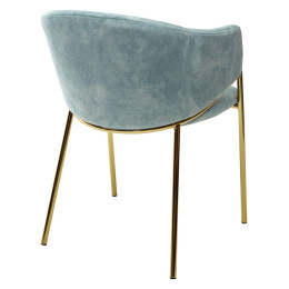 Стул DILL PK6015-16 (VBP216) античный зеленый, велюр/ золотой каркас, М-City