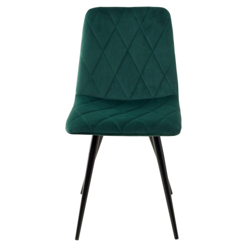 Стул CHILLI-X ЗЕЛЕНЫЙ #19, велюр / черный каркас М-City