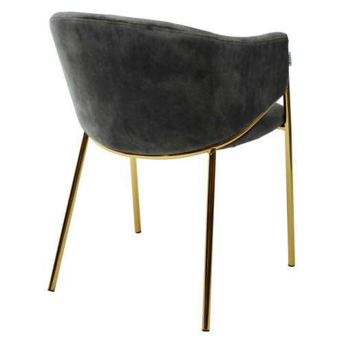 Стул DILL PK6015-21 (VBP221) античный болотный, велюр/ золотой каркас, М-City