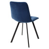 Стул CHILLI-Q SQUARE синий #29, велюр / черный каркас М-City