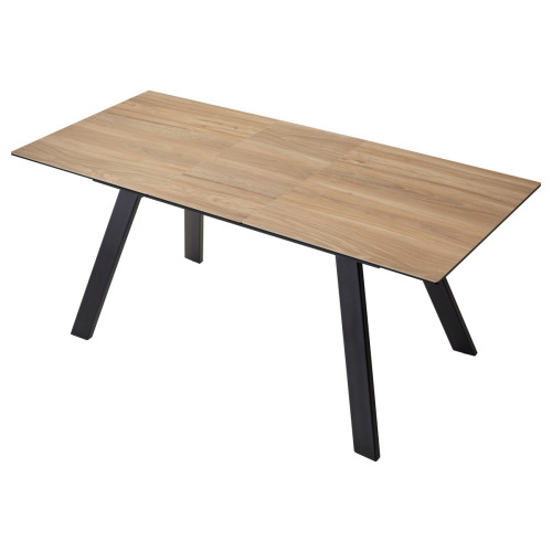 Стол Морис 140 Темный дуб, керамика / черный каркас М-City