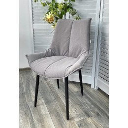 Стул Осло Серый Vivaldi #V07, велюр / черный каркас M-City БЕЗ НДС