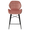 Полубарный стул MARCEL BLUVEL-52 PINK (H=65cm), велюр М-City