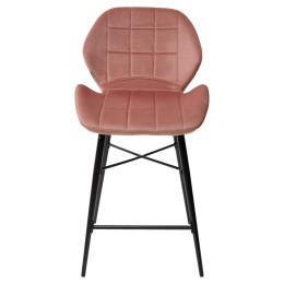Полубарный стул MARCEL BLUVEL-52 PINK (H=65cm), велюр М-City