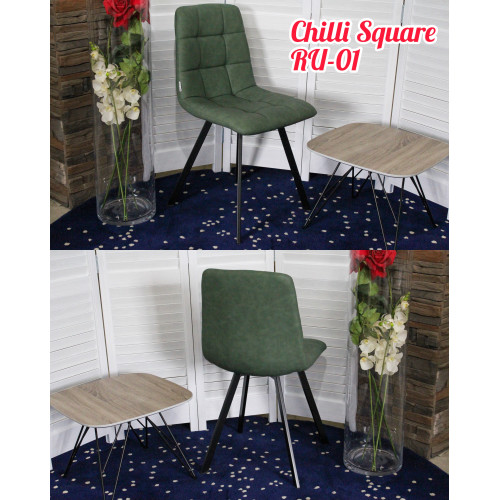 Стул CHILLI SQUARE RU-01 малахит, PU М-City