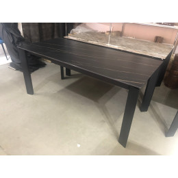 Стол CORNER 120 MATT GOLDEN BLACK SINTERED STONE / BLACK М-City