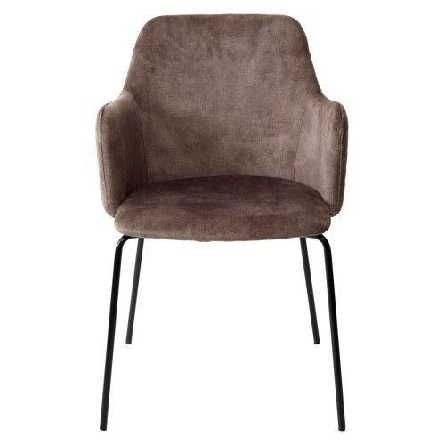 Стул AMARETTO VBP208 античный серо-бежевый/ черный каркас, М-City