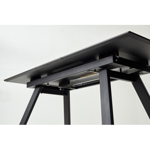 Стол Морис 140 Темный дуб, керамика / черный каркас М-City