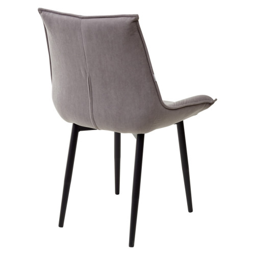 Стул Осло Серый Vivaldi #V07, велюр / черный каркас M-City БЕЗ НДС
