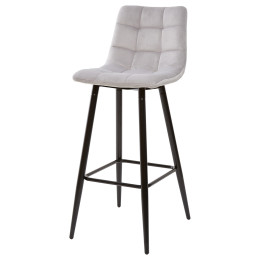 Барный стул LECCO UF910-02 LIGHT GREY, велюр М-City