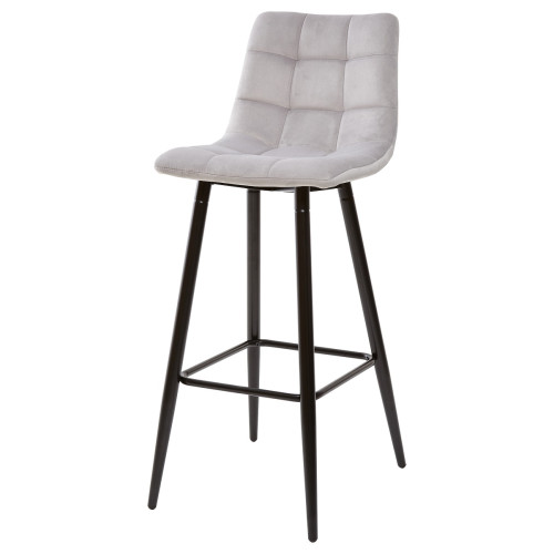 Барный стул LECCO UF910-02 LIGHT GREY, велюр М-City