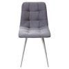 Стул CHILLI-Q серый #27, велюр / белый каркас М-City