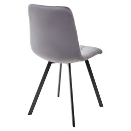 Стул CHILLI SQUARE BLUVEL-14 GREY, велюр М-City