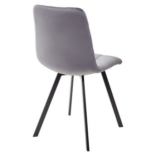 Стул CHILLI SQUARE BLUVEL-14 GREY, велюр М-City