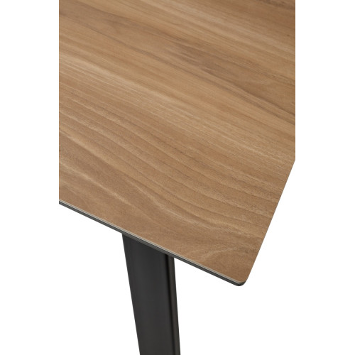 Стол Морис 140 Темный дуб, керамика / черный каркас М-City