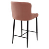 Полубарный стул ARTEMIS BLUVEL-52 PINK (H=65cm), велюр М-City