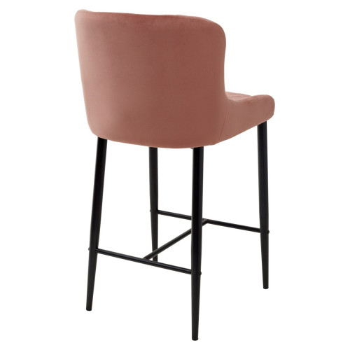 Полубарный стул ARTEMIS BLUVEL-52 PINK (H=65cm), велюр М-City