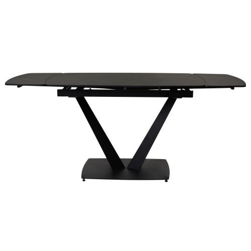 Стол ALATRI 120 MATT BLACK MARBLE SINTERED STONE / BLACK М-City