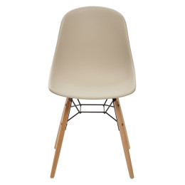 Стул BONNIE 292-DPP бежевый с деревянными ножками М-City