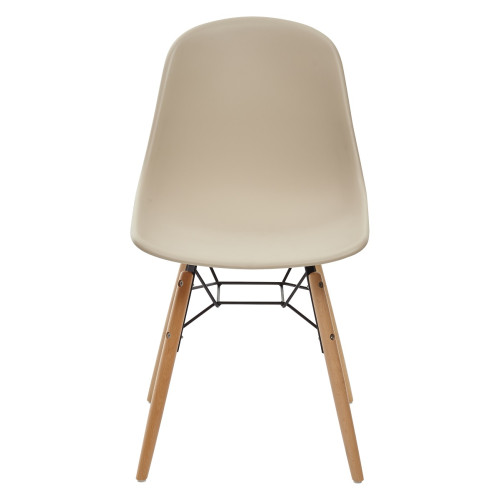 Стул BONNIE 292-DPP бежевый с деревянными ножками М-City