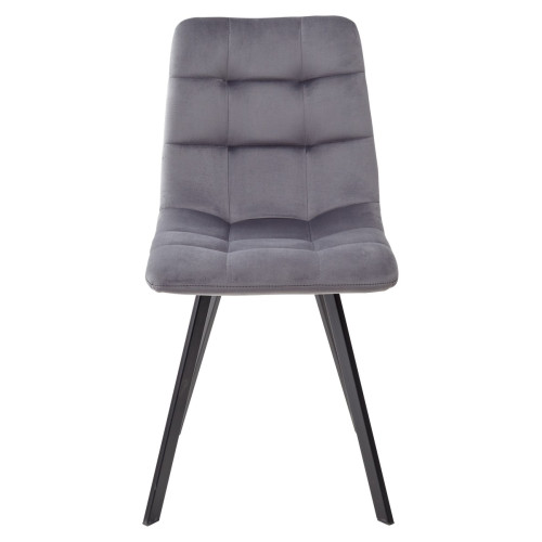 Стул CHILLI SQUARE BLUVEL-14 GREY, велюр М-City