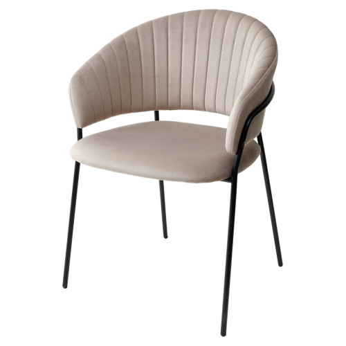 Стул ГЕММА, цвет Мокко Confetti, велюр / черный каркас М-City