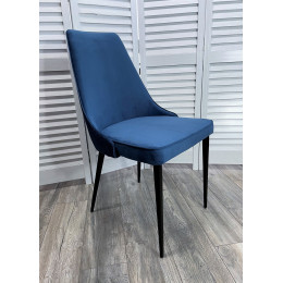 Стул NEPAL-P СИНИЙ ГЕКСАГОН, велюр 54/ 795/ черный каркас М-City