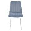 Стул DUBLIN G108-56 пудровый синий, велюр / белый каркас М-City