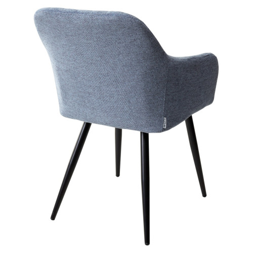 Стул BRANDY WZ2042-16 бледно-васильковый фактурный велюр/ черный каркас М-City