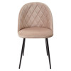 Стул НИРВАНА, цвет бежевый B-05, велюр / черный каркас М-City