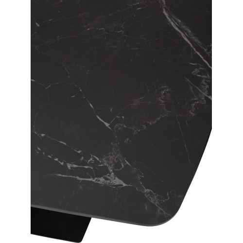 Стол ALATRI 120 MATT BLACK MARBLE SINTERED STONE / BLACK М-City