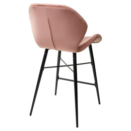 Полубарный стул MARCEL BLUVEL-52 PINK (H=65cm), велюр М-City