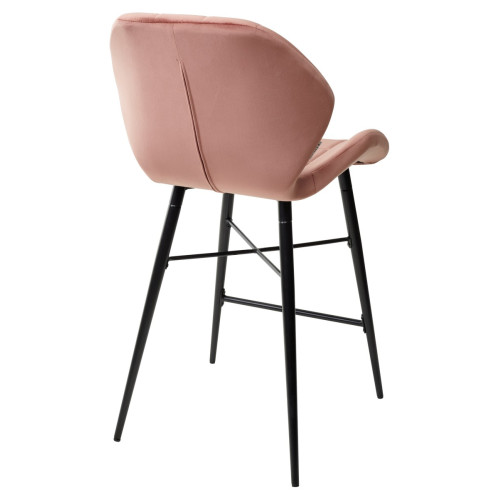 Полубарный стул MARCEL BLUVEL-52 PINK (H=65cm), велюр М-City