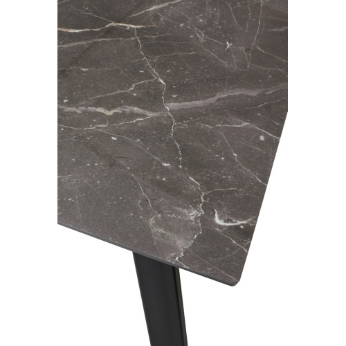 Стол Морис 140 ДАРК, стекло / черный каркас М-City