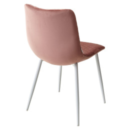 Стул TINTIN BLUVEL-52 PINK / белый каркас М-City