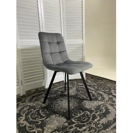 Стул CHILLI SQUARE BLUVEL-14 GREY, велюр М-City
